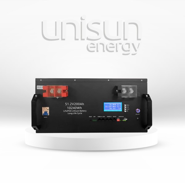Unisun Litium Akü 51.2 Volt Ekranlı